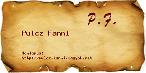 Pulcz Fanni névjegykártya